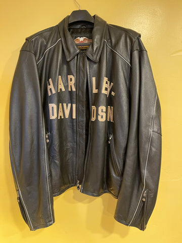 Harley Davidson 100th Anniversary Leather Jacket Mens 2XL
