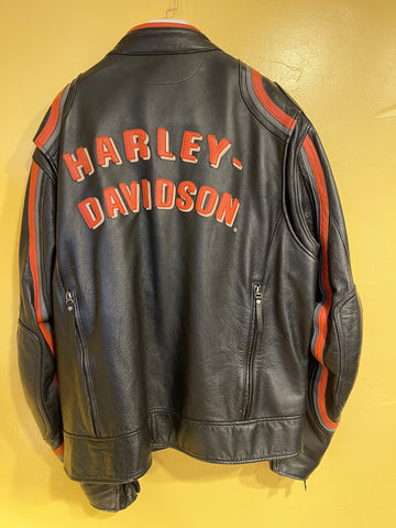 Harley Davidson ORIGIN Leather Jacket 2XL With Armor 97113-07VM