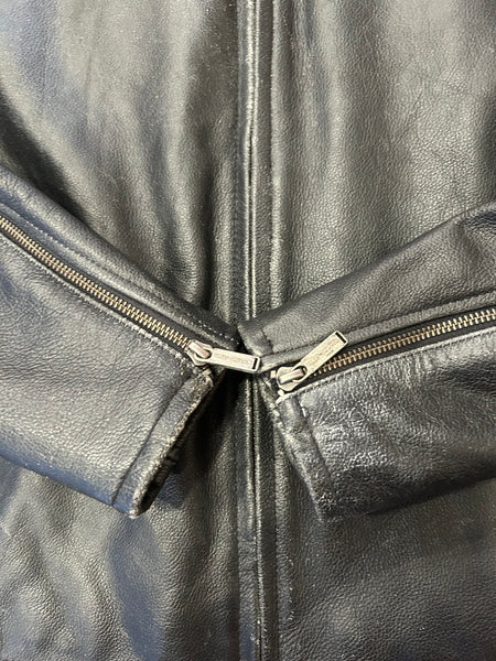 Harley-Davidson Black Leather Motorcycle Jacket – Men’s XL – #97096-12VM