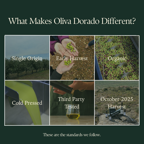Oliva Dorado Organic Extra Virgin Olive Oil - 500 mL Bottle