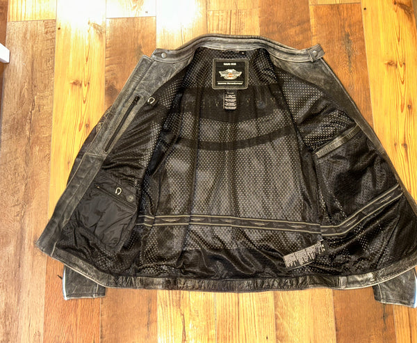 Harley-Davidson Men’s Spencer Leather Motorcycle Jacket – XL 97183-14VM