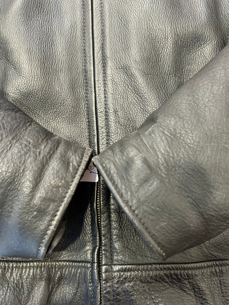 Vintage 2006 Harley-Davidson Black & Orange Leather Motorcycle Jacket – Men’s 2XL 2006 05