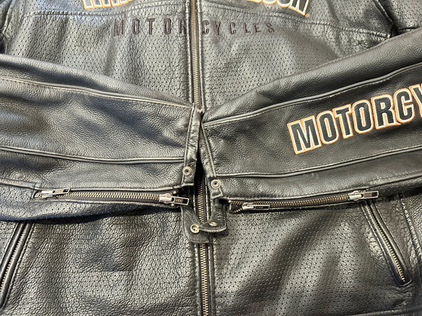 Harley-Davidson Leather Riding Jacket – Men’s 2XL – #97132-09VM