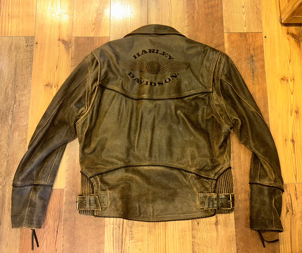 Vintage Harley-Davidson Genuine Leather Motorcycle Jacket - Men’s XL PROD CODE 9707