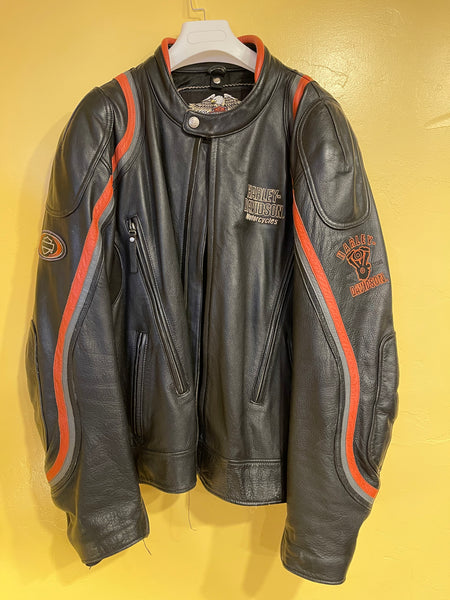 Harley Davidson ORIGIN Leather Jacket 2XL With Armor 97113-07VM