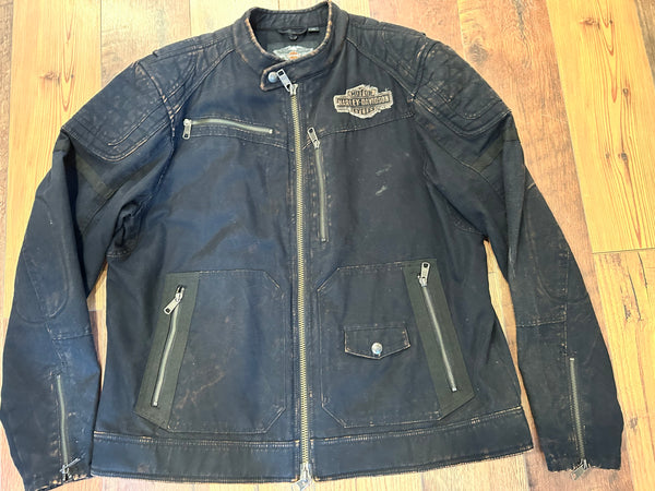 Harley-Davidson Vintage Distressed Motorcycle Jacket – Men’s XL 97595-17VM