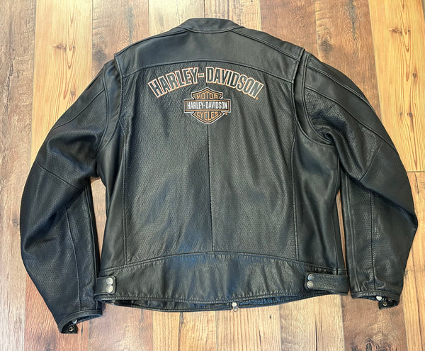 Harley-Davidson Leather Riding Jacket – Men’s 2XL – #97132-09VM