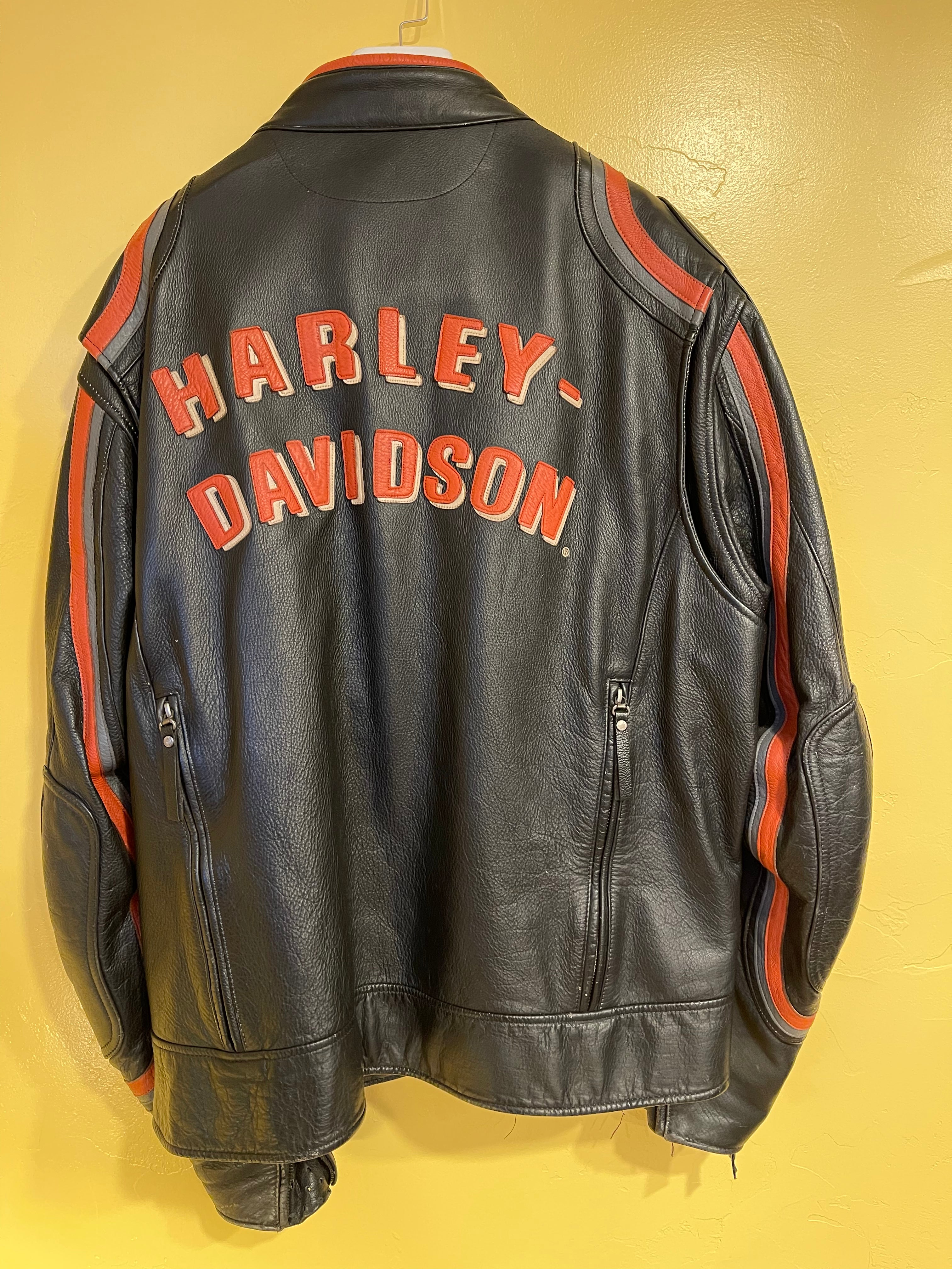 Harley Davidson Origin Leather Jacket 2XL with Armor 97113 07VM