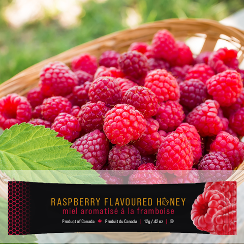 Mini Squeeze Honey Pack - Raspberry Flavoured - OU Kosher