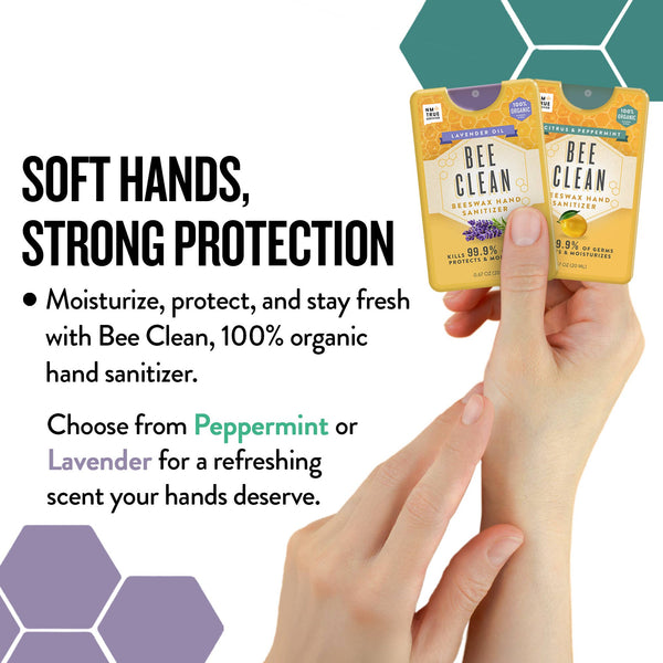 Organic Beeswax Bee Clean Hand Sanitizer Spray 12 pack
