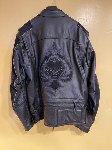 Harley Davidson 100th Anniversary Leather Jacket Mens 2XL True Love Honey