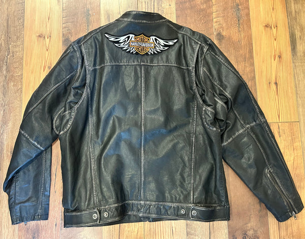 Harley-Davidson Racing Heritage Leather Motorcycle Jacket – Men’s 2XL 97153-13VM