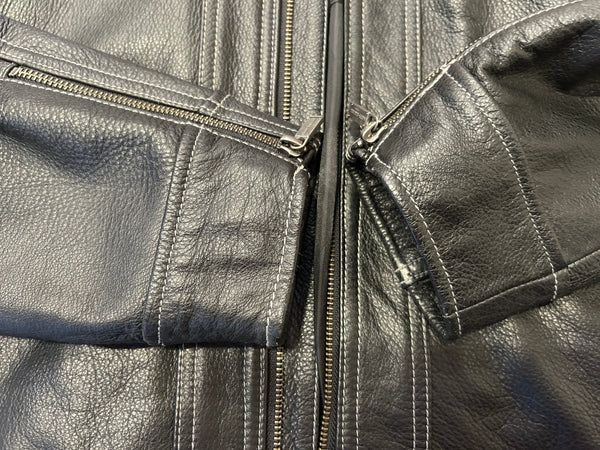 Harley-Davidson Black Leather Riding Jacket – Men’s 2XL – #97135-13VM