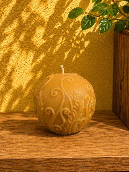 Round 100% Beeswax Candle