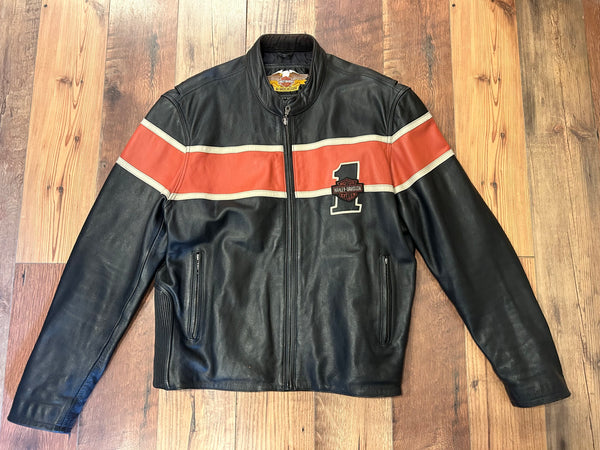 Harley-Davidson #1 Leather Riding Jacket – Men’s XL – #98105-00VM