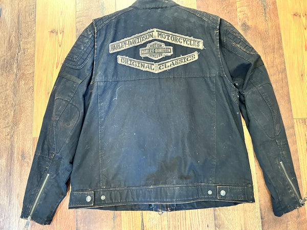 Harley-Davidson Vintage Distressed Motorcycle Jacket – Men’s XL 97595-17VM