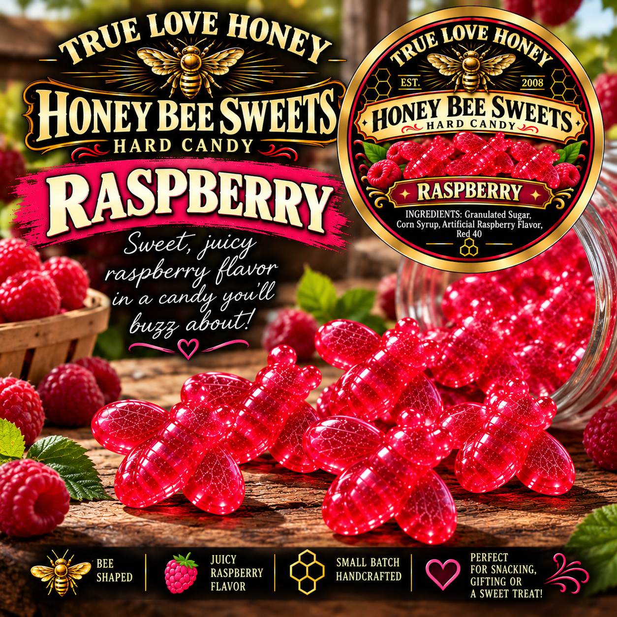 Honey Bee Sweets Hard Candy