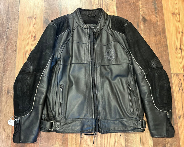 Harley-Davidson Men’s Darkness Waterproof Leather Motorcycle Jacket.  97088-12VM