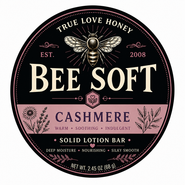 Bee Soft™ Solid Lotion Bar | Beeswax Lotion Bar | True Love Honey