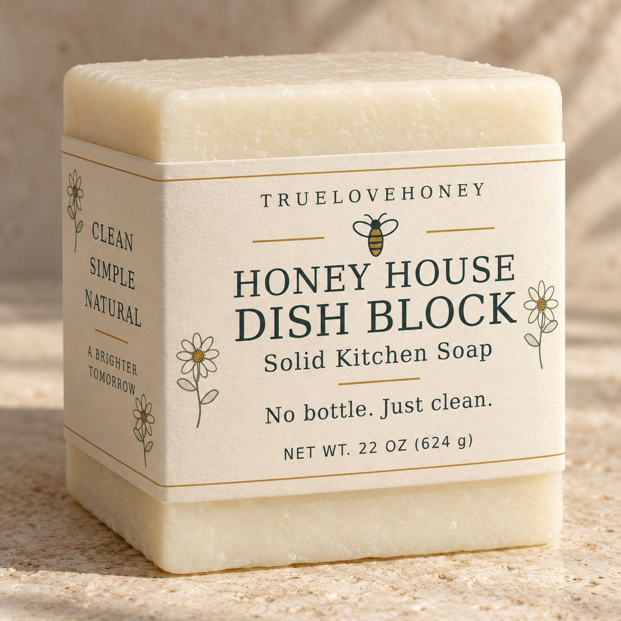 Honey House Solid Dish Soap — 22 oz | Starter Set or Refill