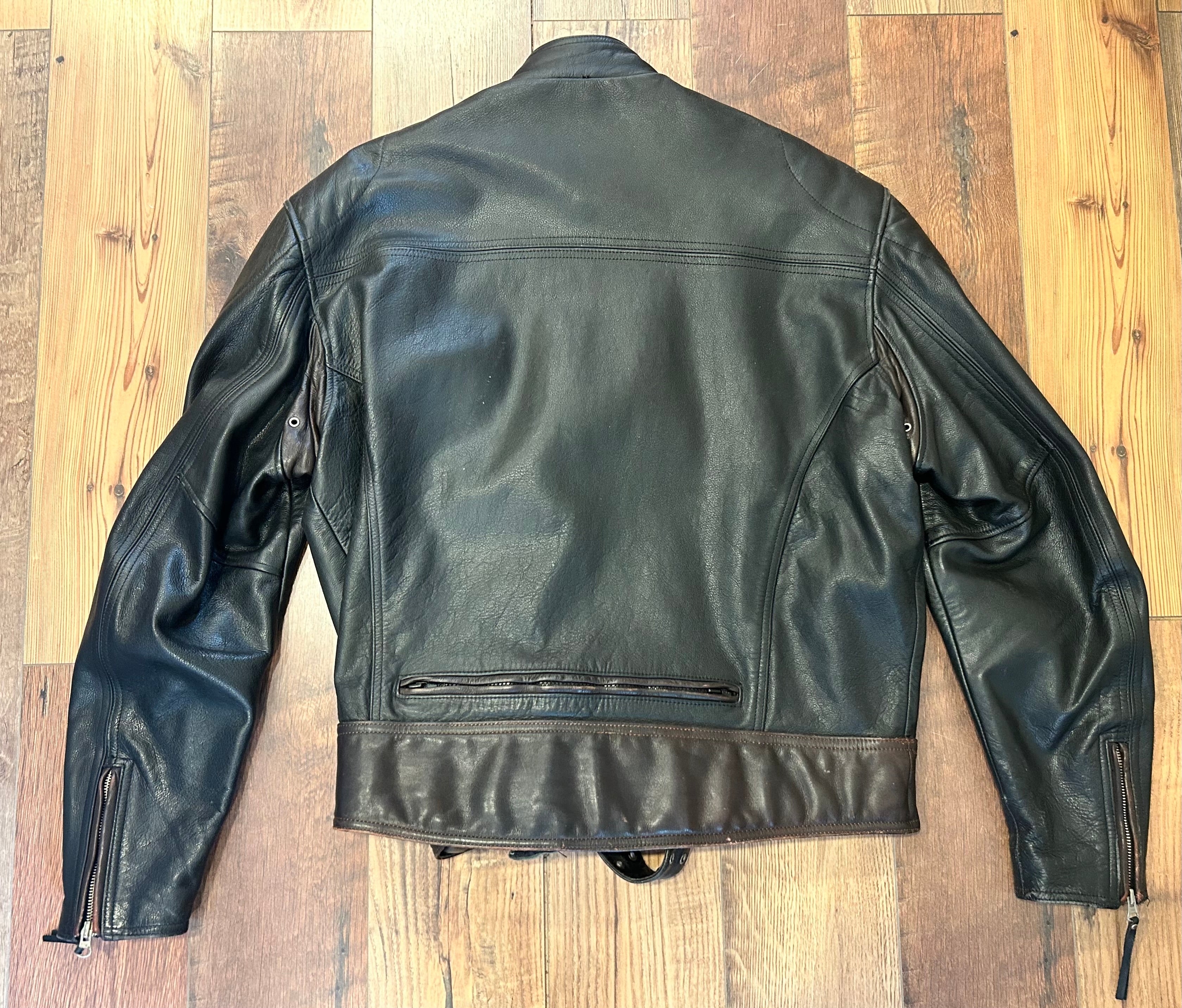 Harley-Davidson Genuine Leather Motorcycle Jacket – Men’s XL – Vintage Black
