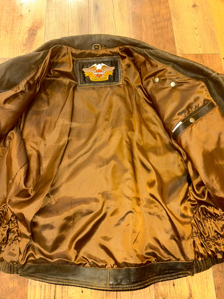 Vintage Harley-Davidson Genuine Leather Motorcycle Jacket - Men’s XL PROD CODE 9707