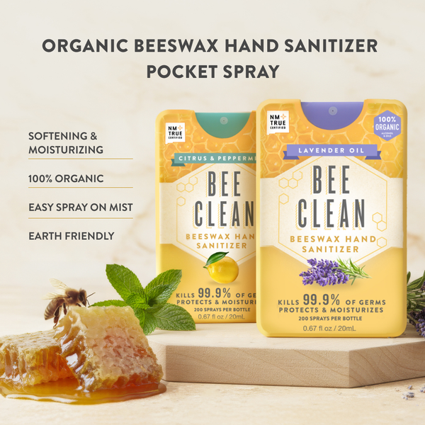 Organic Beeswax Bee Clean Hand Sanitizer Spray 12 pack