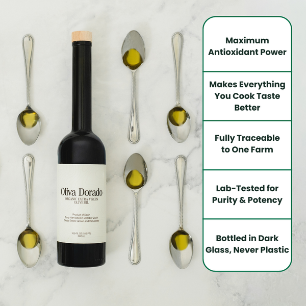Oliva Dorado Organic Extra Virgin Olive Oil - 500 mL Bottle