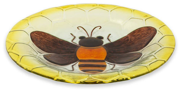 14" Honeybee Glass Plate