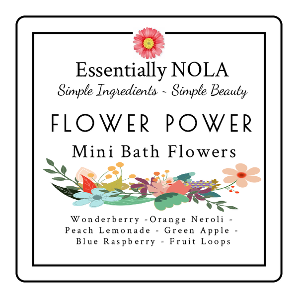 Bath Bomb - Flower Power Minis - 6 mini flowers