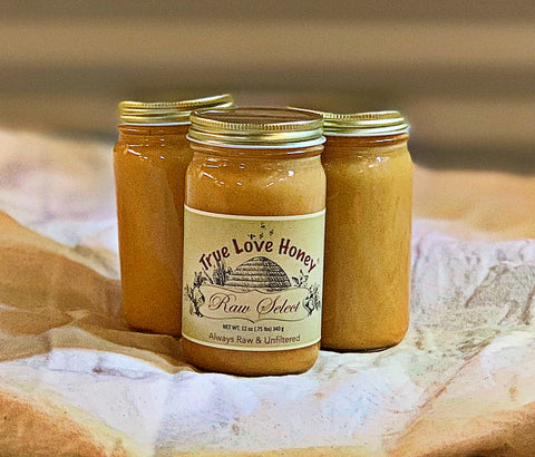 Peanut Butter Creamed Honey (Three 8oz jars)