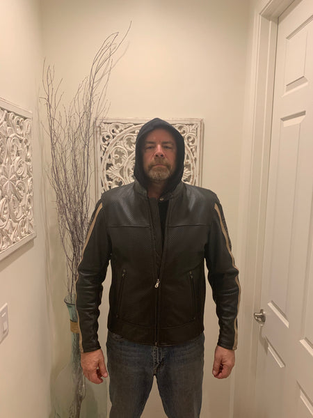 Harley Davidson AMBLER PERFORATED LEATHER JACKET XL (97091-06vm)