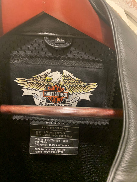 Harley Davidson AMBLER PERFORATED LEATHER JACKET XL (97091-06vm)