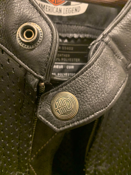 Harley Davidson AMBLER PERFORATED LEATHER JACKET XL (97091-06vm)