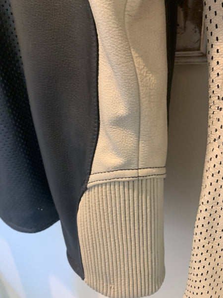 Harley Davidson Men REGULATOR Perforated Off-white Leather XL Jacket 97168-13VM