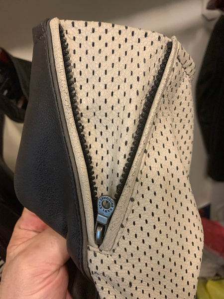 Harley Davidson Men REGULATOR Perforated Off-white Leather XL Jacket 97168-13VM