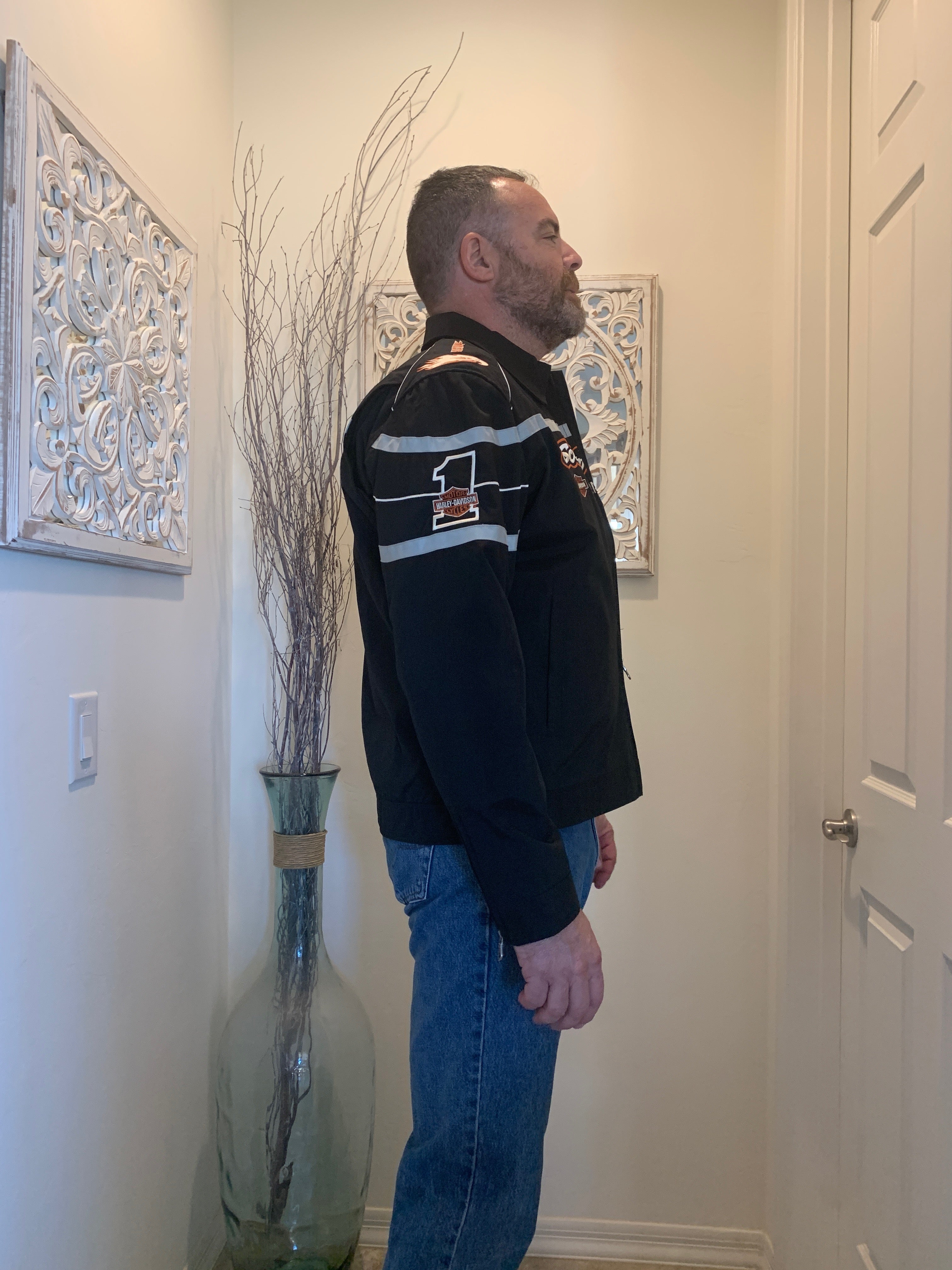 Harley-Davidson Mens XL Black Bird Jacket. 98298-08VM – True