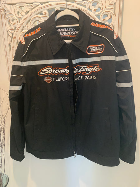 Harley-Davidson Mens XL Black Bird Jacket. 98298-08VM