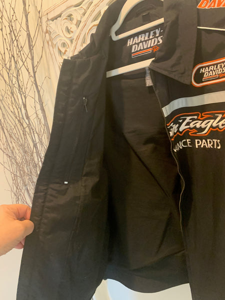 Harley-Davidson Mens XL Black Bird Jacket. 98298-08VM