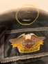 Harley Davidson Corral Distressed Black Leather Jacket (97001-04Vm) Men's Xl