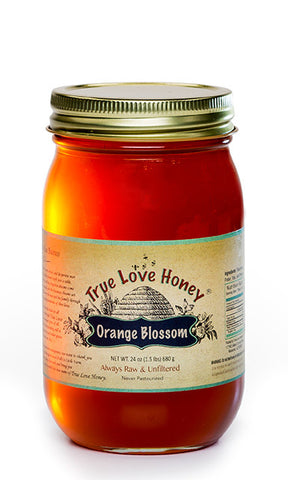 Raw Orange Blossom Honey with FREE SHIPPING in the USA