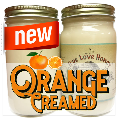 Orange Creamed Honey (8oz jars) with FREE SHIPPING in the USA