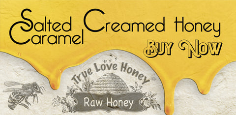 Salted Caramel Creamed Honey (3 eight ounce jars)